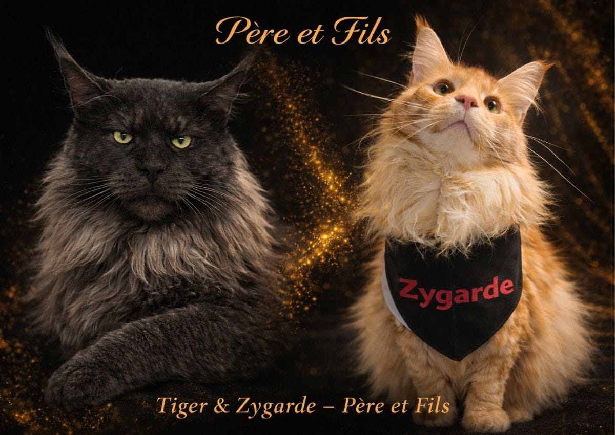 Tiger eyes of the tiger et son fils Zygarde de la voie féline chatterie occitanie tarn
